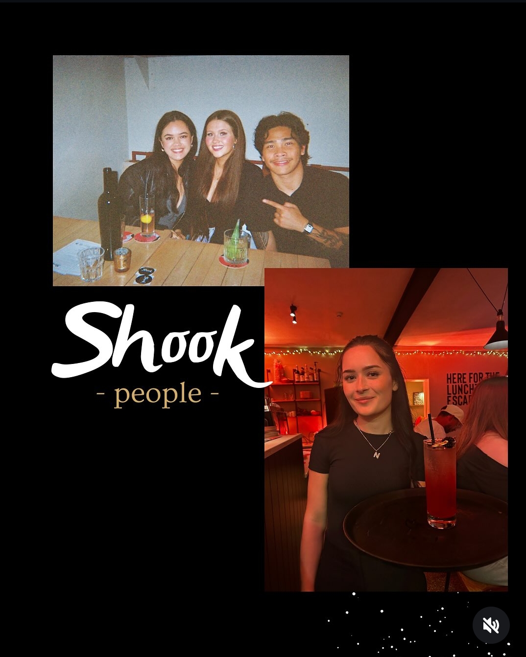 Shook Cocktails guests and staff enjoying cocktails