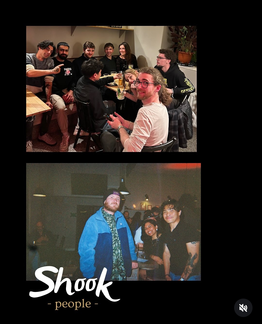 A group of friends at a Shook Cocktails pop-up